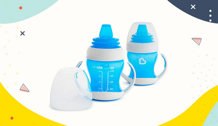Sippy Cup Bayi Munchkin Gentle Transition Cup 4 Month +
